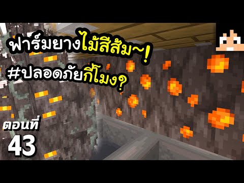 ฟาร์มยางไม้สีส้มๆ ตอนที่ 43 | Minecraft เอาชีวิตรอดมายคราฟ 1.21