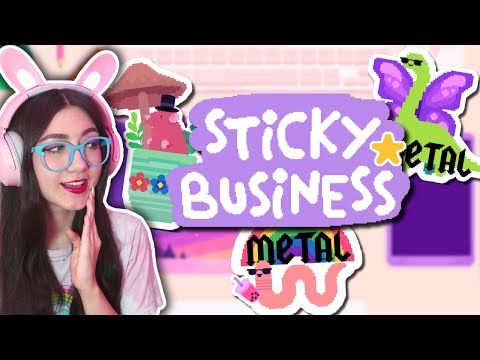 making MORE silly stickers! Sticky Business #2