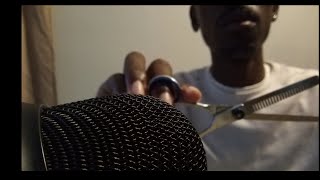 [ASMR] Binaural Haircut sounds assortment / ramble