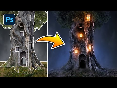 Photoshop for Beginners: Create a Fantasy Tree House