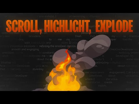 I Made My Text Explode on Scroll (A Wild Physics-Driven Text Animation)