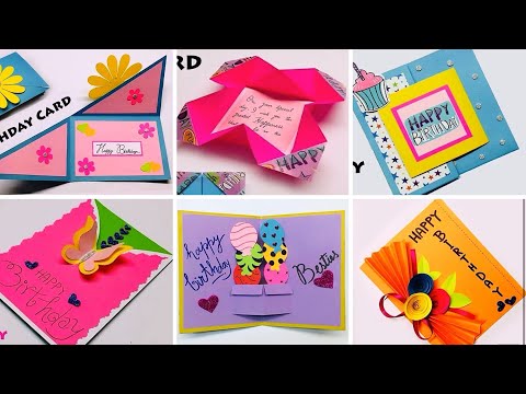 Easy & Cute Birthday Card Ideas | Paper Craft | DIY Paper Craft | Paper Card Ideas