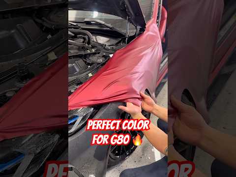 Sexiest Color for BMW G8X M4, Matte Red Chrome Color PPF Going down on this Beaty!