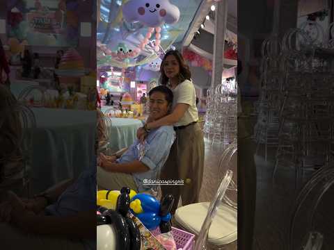 Sweet, Dad and eldest, Ate Danica. They seem just like siblings. #love