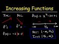 Understanding Increasing and Decreasing Functions