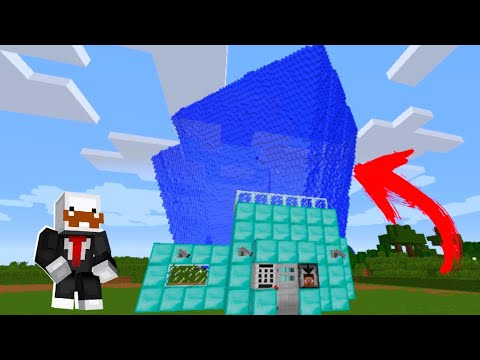 BASE DE DIAMANTE REFORÇADO VS MEGA TSUNAMI NO MINECRAFT