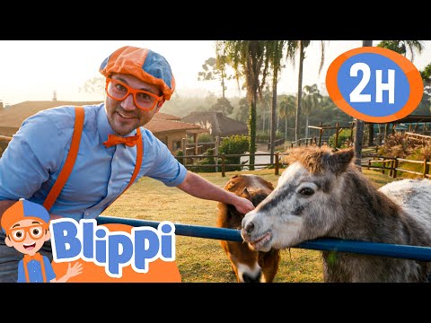 Blippi at the Petting Zoo! | Blippi Painting for Kids  | Moonbug Kids - Art for Kids 🖌️