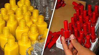 Nail Polish Making in Factory