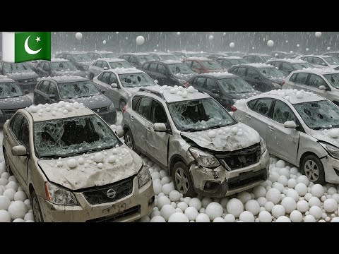 SHOCKING! Golf Ball-Sized Hails Devastated Islamabad, Pakistan and Destroyed Cars And Homes!