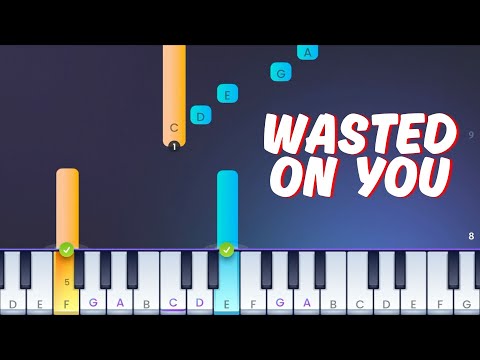 Morgan Wallen - Wasted On You - Easy Piano Tutorial (from the STRIKEY app)