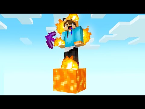 ATRAPADOS en un BLOQUE de LAVA en Minecraft 🌋😨 INVICTOR