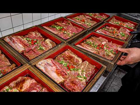 Only 12 limited-edition ribs a day & Korea's first gochujang beef brisket!│Korean beef ribs BBQ