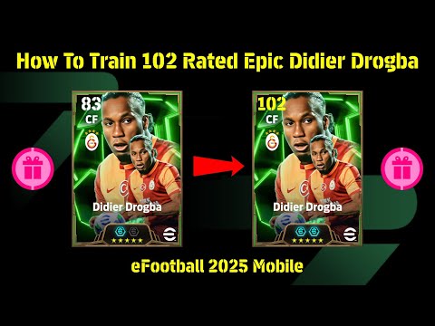 102 Rated Free Epic Didier Drogba Best Training Guide 🔥😍 || eFootball 2025