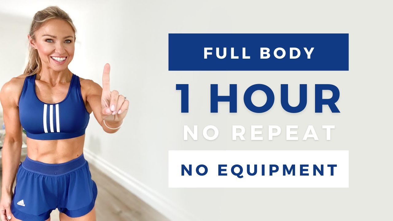 1 HOUR INTENSE FULL BODY WORKOUT - Low Impact & No Equipment - Caroline Girvan