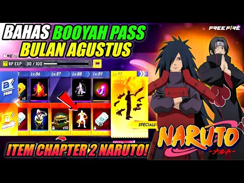 BAHAS BOOYAH PASS AGUSTUS BOCOR! ITEM CHAPTER 2 NARUTO MUNCUL,ADA ITEM ITACHI & MINATO! - Free fire