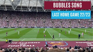 I'm forever blowing bubbles at the London stadium | Last home game of 22/23 season vs. Leeds United