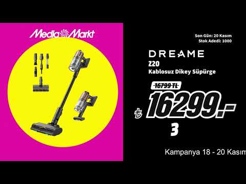 Rengarenk Şahane Kasım'ın Tam Zamanı! | DREAME Kablosuz Dikey Süpürge 16.299 TL!