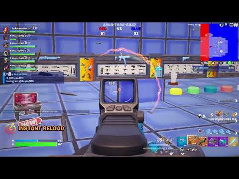 138 KILLS CRAZYY RED VS BLUE *WITH NEW CHAPTER 5 SEASON 2 GUNS* IN FORTNITE CREATIVE