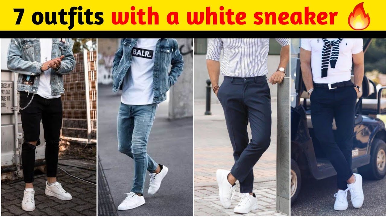 7 Ways to Style White Sneakers Perfectly | Men’s Fashion | Outfit Ideas 2023