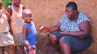 African Village Life// A young Mothers Struggle of Building Her Home #cooking Tea
