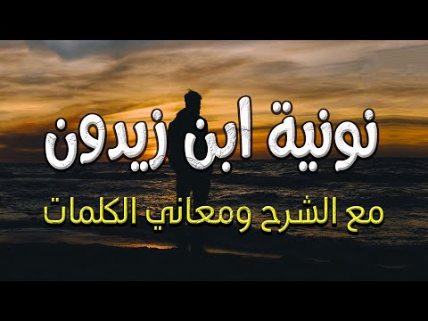 أضحى التنائي بديلا من تدانينا | نونية ابن زيدون