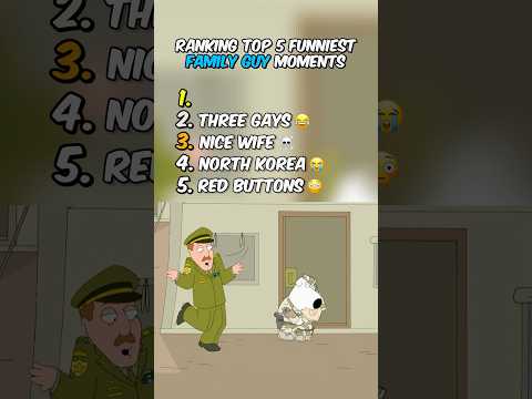 Ranking Top 5 Funniest Family Guy Moments 😭