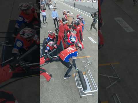 Quick pit stops are key for retaining the lead ๐ง๐ Honda HRC #FIMEWC #HRC