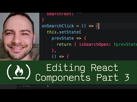 Editing React Components Part 3 (P5D79) - Live Coding with Jesse
