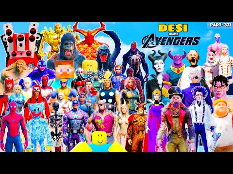 DESI Avengers Fights to Multiverse Monsters and DEVIL GOD Attacked by Powerful GHOST in GTA 5 | #371