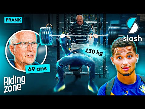 Prank : 3 papys, champions de muscu piègent une salle de fitness !
