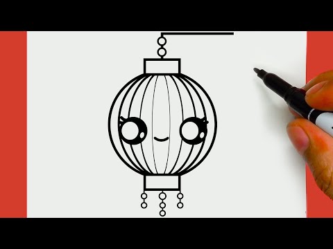 HOW TO DRAW A LUNAR NEW YEAR, STEP BY STEP, DRAW Cute things