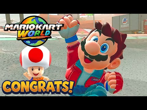 Mario Kart World Touring Mario Gameplay Mushroom Cup 150cc Biddybuggy