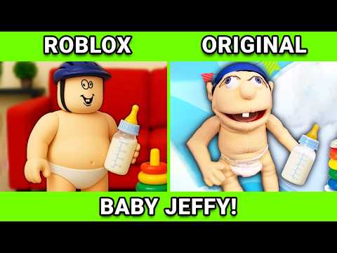 SML Movie vs SML ROBLOX: Baby Jeffy + BEST OF SML VIDEOS ! Side by Side