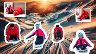 Aventuras Extremas en la Nieve con Mi Hermana: ¡Risas, Desafíos y Trineos Improvisados | STEVEN