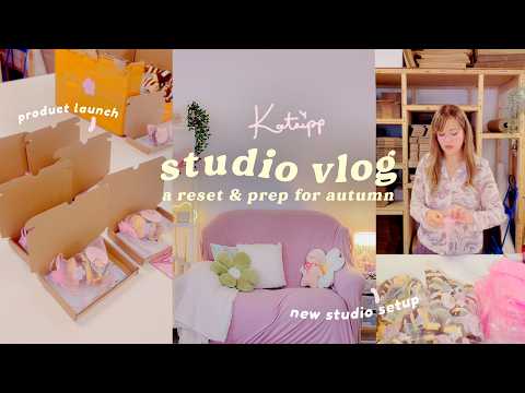 STUDIO VLOG ✿ settling into my NEW studio, Reset & prep for autumn with me | Small Business Diaries