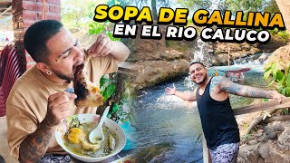 PROBANDO LA SOPA DE GALLINA de CALUCO ¿LA MEJOR DE EL SALVADOR? 🇸🇻