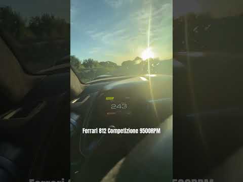 @Ferrari 812 Competizione 100-300 9500RPM V12!!