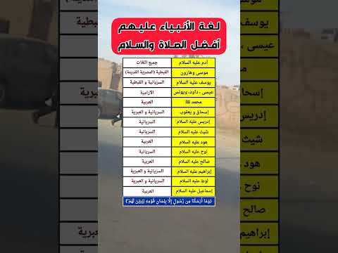 لغة التي يتحدث بها عليهم أفضل الصـلاه والسلام.. 😳🤲📢