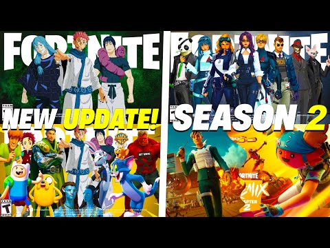 FORTNITE NEWS UPDATE! (Season 2 THEME, BIG Collabs, JJK Wave 2 SKINS)