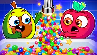 Kids Play with a Magic Faucet | Sweet & Icy Adventures | Ice Cream Cartoon | PP Tales#cartoon #viral