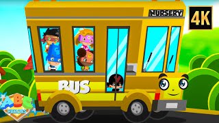 Wheels on the Bus Nursery Rhyme & Vehicles Videos for Babies