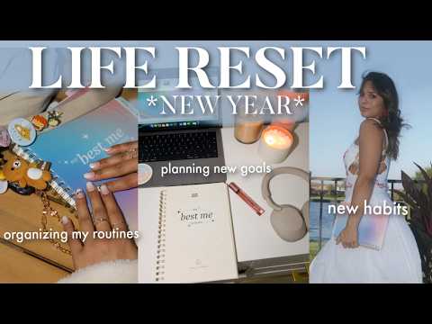 NEW YEAR RESET | planning new goals, new habits, organizing my routines & life!