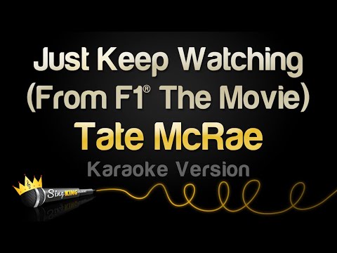 Tate McRae – Just Keep Watching (From F1® The Movie) (Karaoke Version)