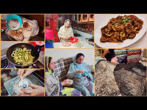 Bahu Ko Valima Ka Dress Dilwadia" Chandi Ka Gift Lia❤️ Keema Karele Recipe - Cooking with Shabana