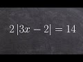 Solving Linear and Absolute Value Equations
