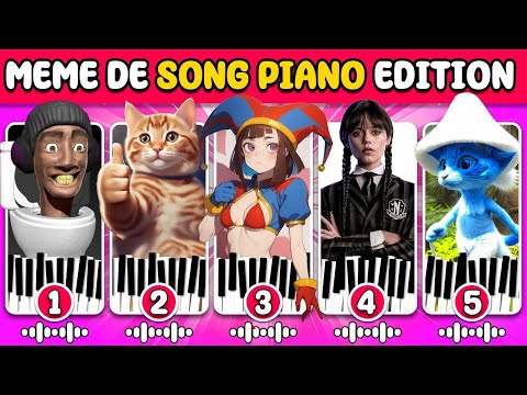 ¡Adivina 18 MEMES PIANO  🎹🎵 The Amazing Digital Circus, Poppy Playtime, ZOONOMALY, chipi chapa