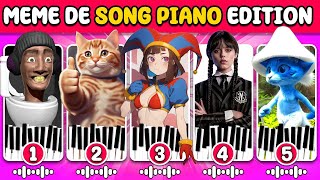 ¡Adivina 18 MEMES PIANO  🎹🎵 The Amazing Digital Circus, Poppy Playtime, ZOONOMALY, chipi chapa
