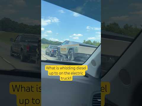 Seen this of whistling diesel today on the interstate, electric truck #electrictruck #diesel #truck