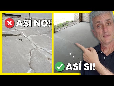 🤜 Cómo Hacer Pisos de CEMENTO Alisado que No se RAJEN!