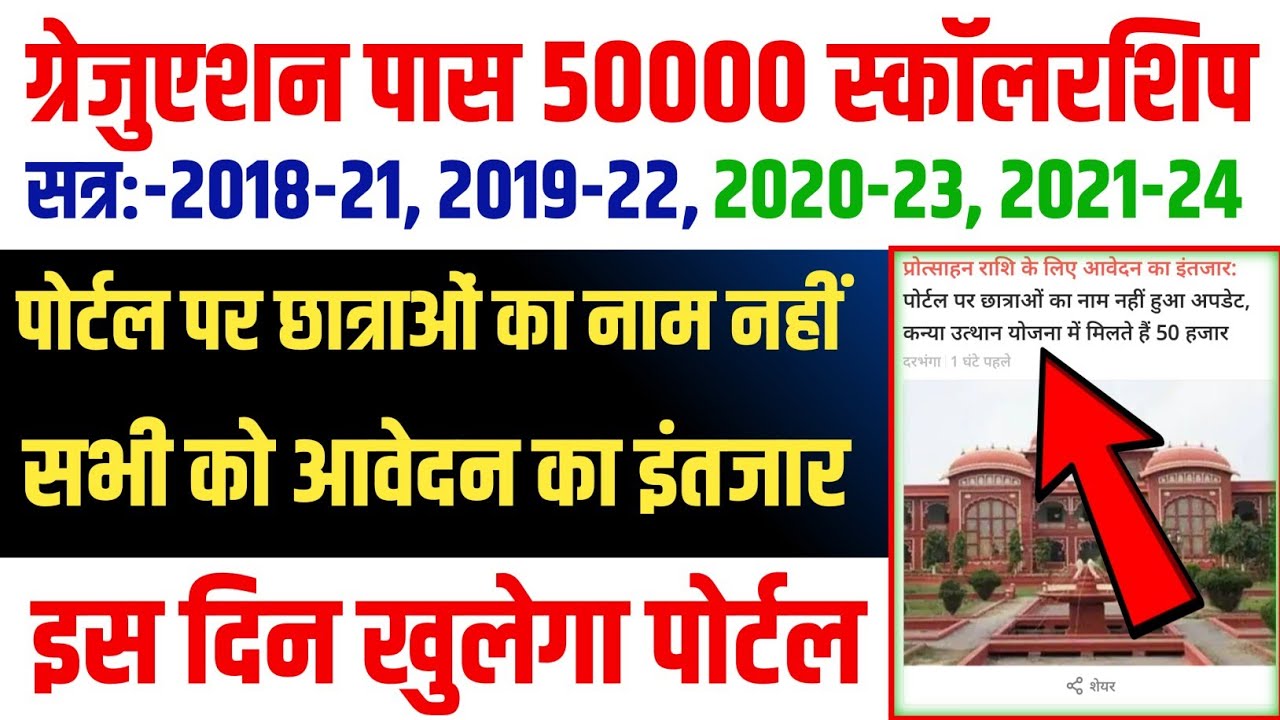 Mukhyamantri Kanya Utthan Yojana  October 16, 2024